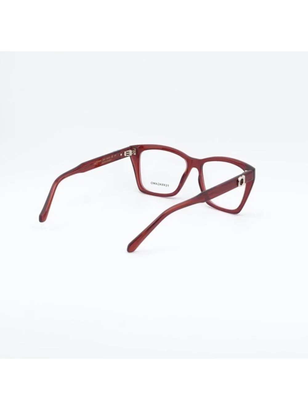 Salvatore Ferragamo SF3030E 616 Eyeglasses Transparent Red 54mm Square Frame